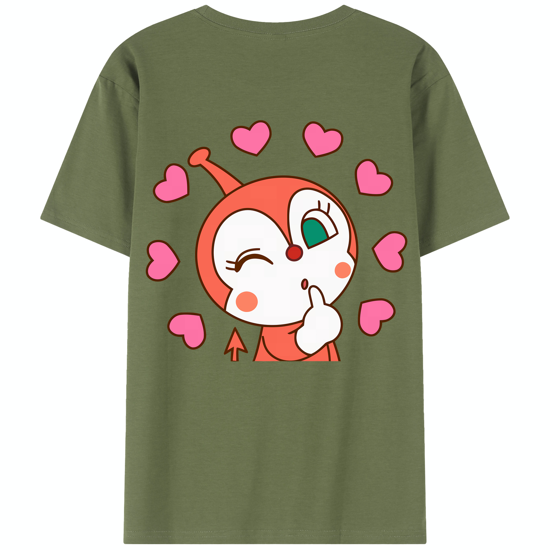 （画像用） アンパンマン Anpanman 綿100％半袖Tシャツ（背面プリント）